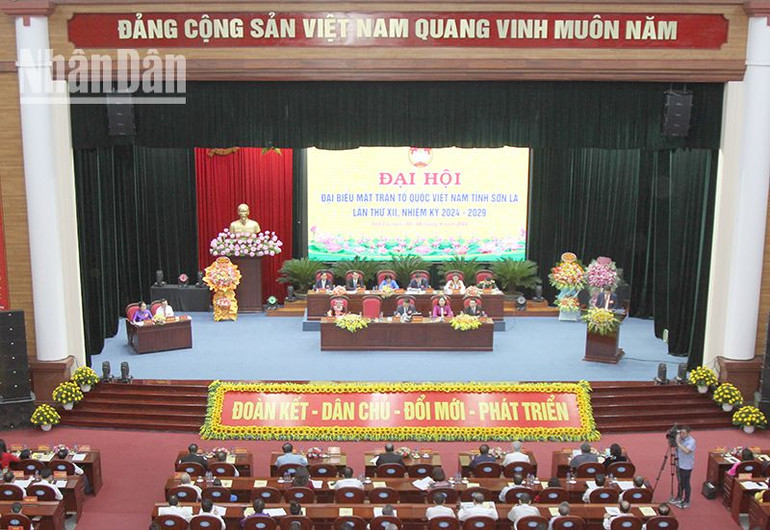 Đại hội đại biểu Mặt trận Tổ quốc Việt Nam tỉnh Sơn La lần thứ XII, nhiệm kỳ 2024-2029. Đại hội đại biểu Mặt trận Tổ quốc Việt Nam tỉnh Sơn La lần thứ XII, nhiệm kỳ 2024-2029.