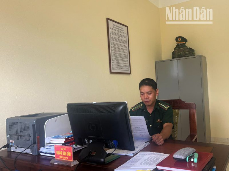 Đại úy Quàng Văn Tám, Chính trị viên phó, Đồn Biên phòng Mường Lèo, Bộ đội Biên phòng tỉnh Sơn La.