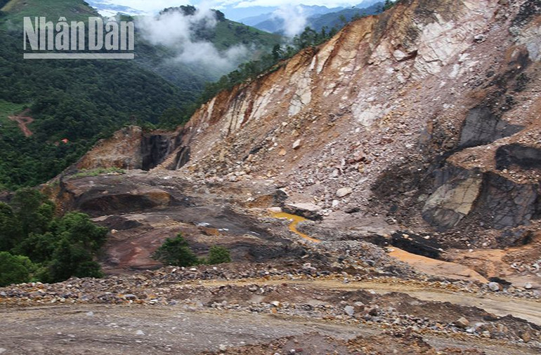 Theo phản ánh, hoạt động khai thác than ở Suối Bàng đã gây ảnh hưởng đến rừng.