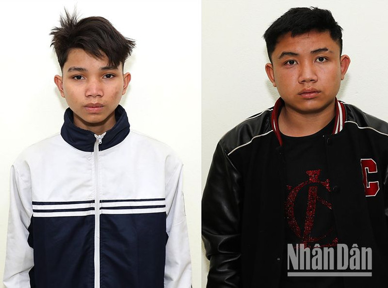 Đối tượng Quàng Văn Hảo và Lành Văn Toàn (từ trái sang).