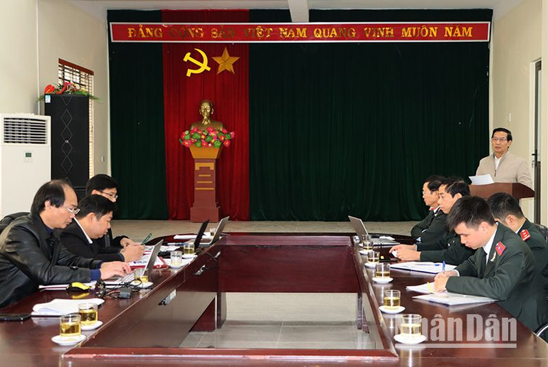 Lãnh đạo Sở Giáo dục và Đào tạo tỉnh Sơn La phát biểu tại buổi công bố Kết luận Thanh tra.