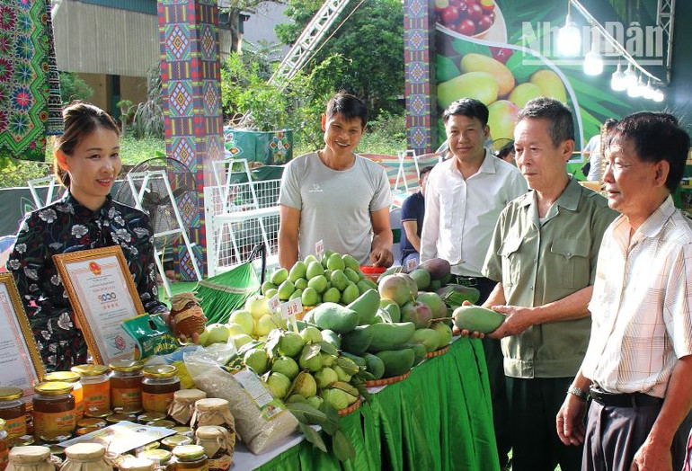 Trưng bày “Không gian văn hóa, giới thiệu sản phẩm du lịch, nông sản, đặc sản của Sơn La và các tỉnh vùng Tây Bắc”. Trưng bày “Không gian văn hóa, giới thiệu sản phẩm du lịch, nông sản, đặc sản của Sơn La và các tỉnh vùng Tây Bắc”.