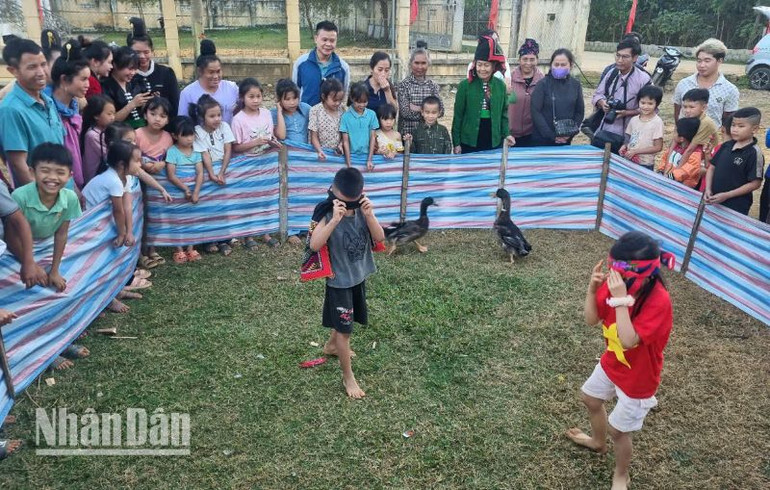 Trong Ngày hội Đại đoàn kết toàn dân tộc đã diễn ra nhiều hoạt động văn hóa, vui chơi.