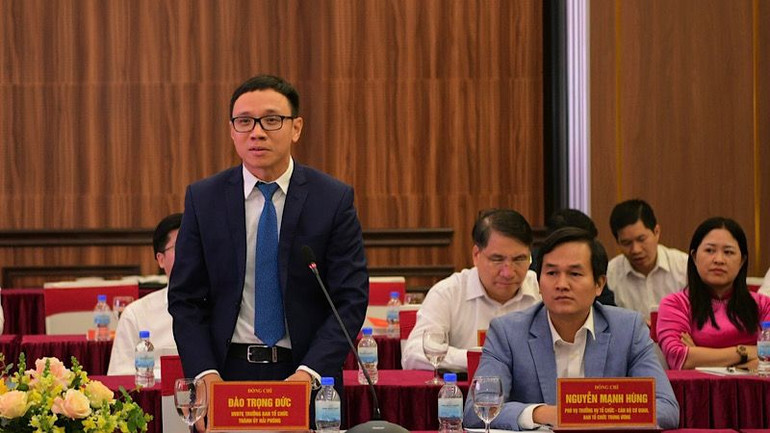 Đại biểu thảo luận tại hội nghị. (Ảnh: TRƯỜNG GIANG) Đại biểu thảo luận tại hội nghị. (Ảnh: TRƯỜNG GIANG)