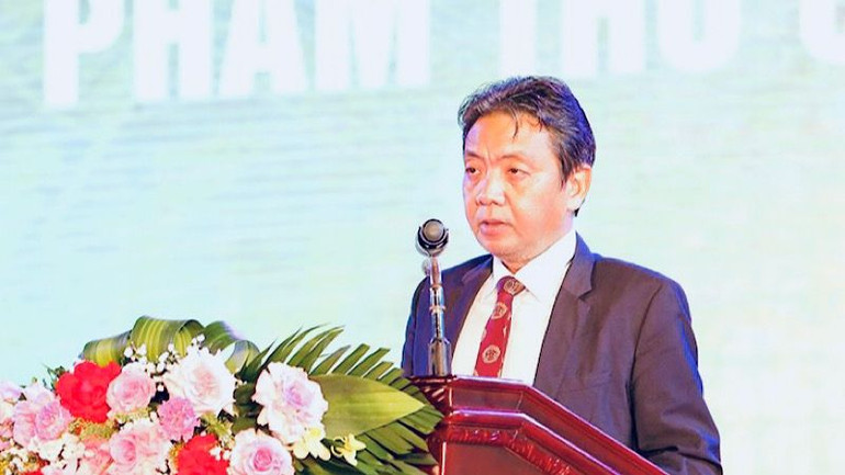 Thứ trưởng Văn hóa, Thể thao và Du lịch Hoàng Đạo Cương phát biểu khai mạc. (Ảnh: XUÂN TRƯỜNG) Thứ trưởng Văn hóa, Thể thao và Du lịch Hoàng Đạo Cương phát biểu khai mạc. (Ảnh: XUÂN TRƯỜNG)