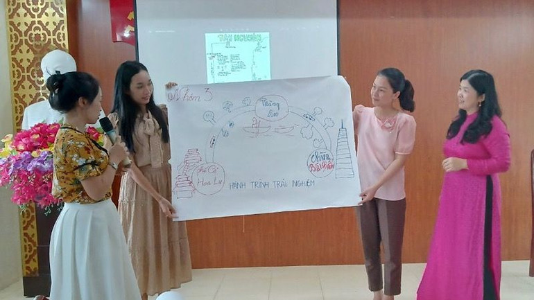 Giáo viên các cấp học tỉnh Ninh Bình liên tục đổi mới phương pháp giảng dạy, nâng cao chất lượng giáo dục toàn diện. (Ảnh: HỒNG VÂN)