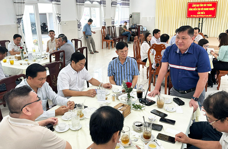 Doanh nghiệp cảm ơn lãnh đạo tỉnh Sóc Trăng đã đồng hành tháo gỡ khó khăn trong năm qua.