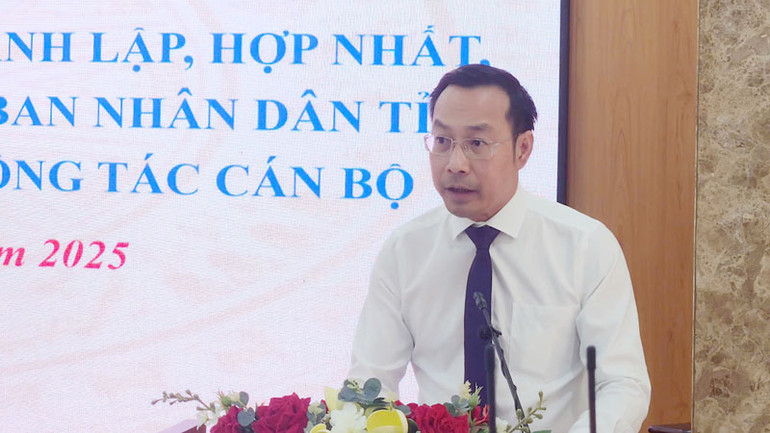 Chủ tịch Ủy ban nhân dân tỉnh Kiên Giang Nguyễn Thanh Nhàn phát biểu.