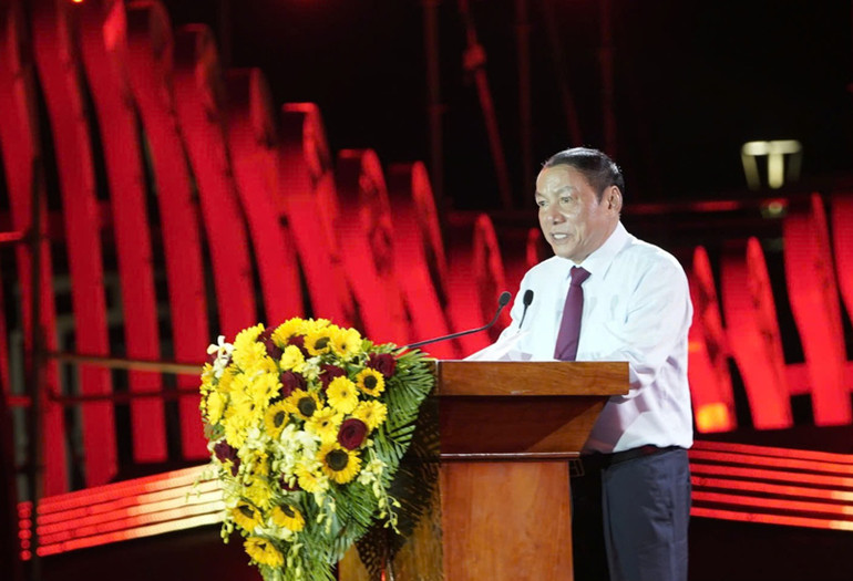 Bộ trưởng Văn hóa, Thể thao và Du lịch Nguyễn Văn Hùng phát biểu khai mạc.