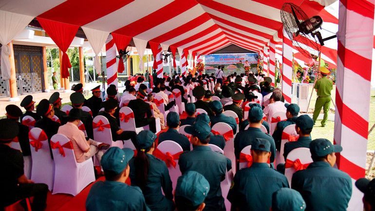 Quang cảnh buổi lễ.