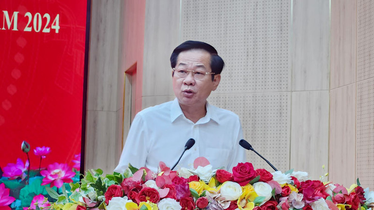 Bí thư Tỉnh ủy Kiên Giang Đỗ Thanh Bình phát biểu chỉ đạo.