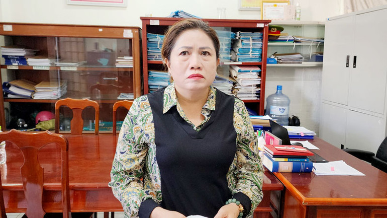 Bị can Võ Thị Thanh Nga. (Ảnh: VĂN VŨ)