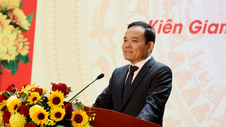 Phó Thủ tướng Trần Lưu Quang phát biểu chỉ đạo.