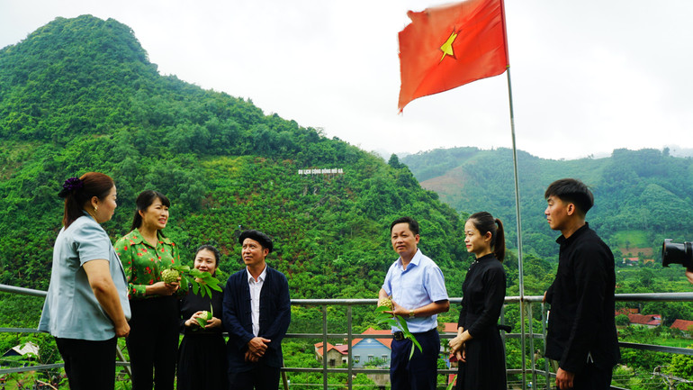 Vùng na xã Phú Thượng bước đầu hình thành điểm du lịch cộng đồng để thu hút du khách trải nghiệm.