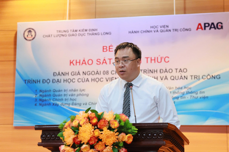 GS, TS Nguyễn Quốc Sửu, Phó Giám đốc Học viện Hành chính và Quản trị công.