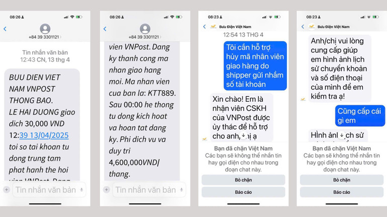 Thủ đoạn lừa đảo giả danh shipper khiến người dân bị chiếm đoạt tiền trong tài khoản ngân hàng.
