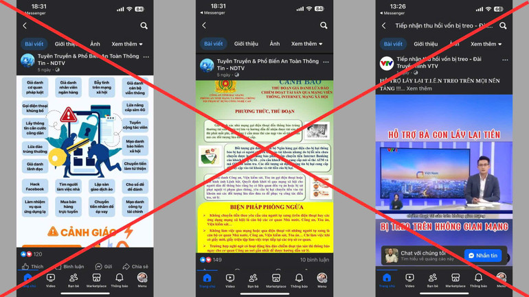 Để tạo dựng lòng tin, các trang mạng giả mạo đăng tải nhiều tin bài cảnh báo lừa đảo, đề nghị người dân liên hệ để được hỗ trợ lấy lại tiền. Để tạo dựng lòng tin, các trang mạng giả mạo đăng tải nhiều tin bài cảnh báo lừa đảo, đề nghị người dân liên hệ để được hỗ trợ lấy lại tiền.