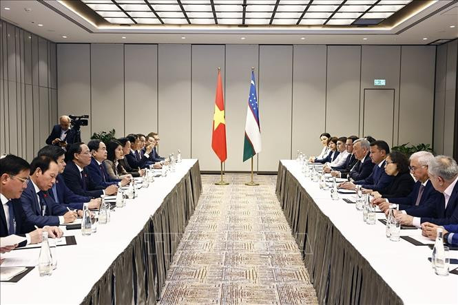 Quang cảnh buổi tiếp. (Ảnh: Doãn Tấn/TTXVN)