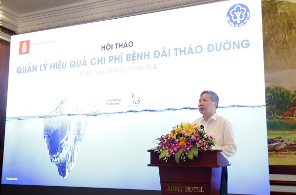 Phó Tổng Giám đốc Bảo hiểm xã hội Việt Nam Nguyễn Đức Hòa phát biểu tại hội thảo. (Ảnh: VSS) Phó Tổng Giám đốc Bảo hiểm xã hội Việt Nam Nguyễn Đức Hòa phát biểu tại hội thảo. (Ảnh: VSS)