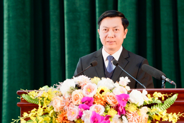 Đồng chí Nguyễn Hoàng Tùng, Ủy viên Ban Thường vụ Tỉnh ủy, Chủ tịch Ủy ban Mặt trận Tổ quốc Việt Nam tỉnh Lạng Sơn.