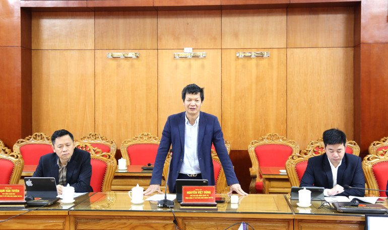 Ông Nguyễn Việt Dũng, Chủ tịch Hội đồng quản trị, Tổng Công ty cổ phần Bưu chính Viettel phát biểu.