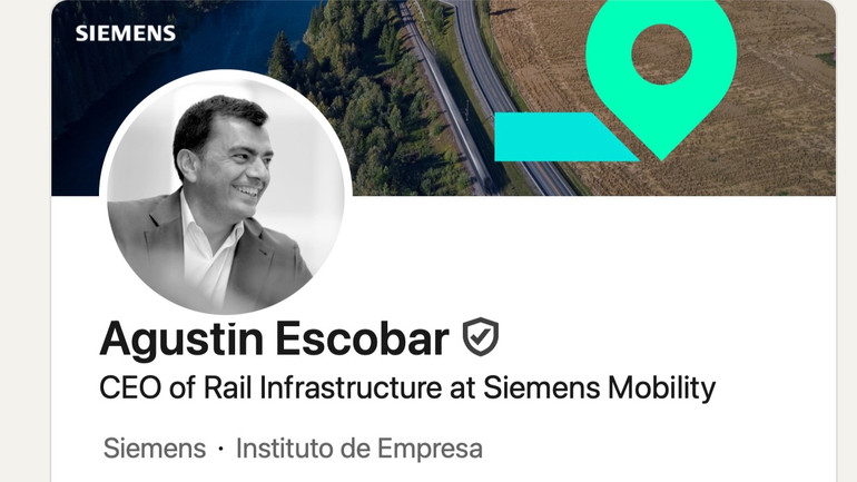 Ảnh chụp màn hình tài khoản LinkedIn của ông Agustin Escobar.