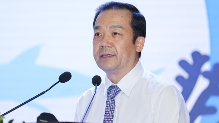 Thứ trưởng Khoa học và Công nghệ Phạm Đức Long phát biểu tại buổi lễ trao giải.