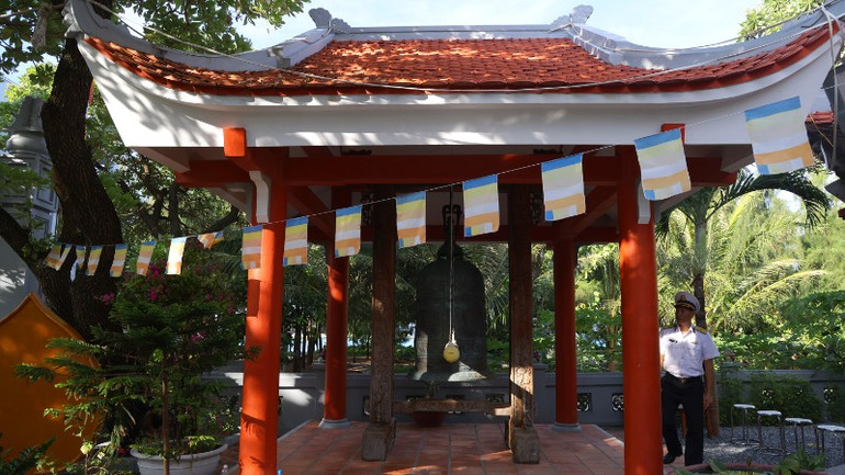 Chùa là điểm tựa tâm linh cho mỗi người lính.