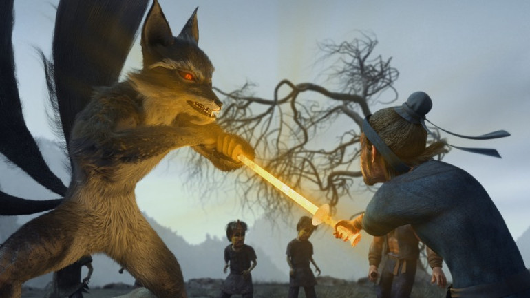 Hình ảnh Cửu Vĩ Hồ xuất hiện trong phim.