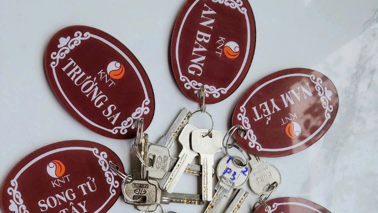 Các căn phòng đều mang tên đảo.