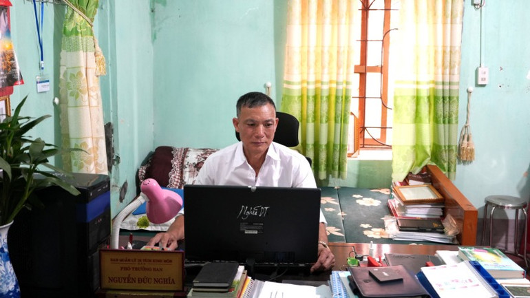 Ông Nguyễn Đức Nghĩa - Phó Ban Quản lý di tích thị xã Kinh Môn. Ông Nguyễn Đức Nghĩa - Phó Ban Quản lý di tích thị xã Kinh Môn.