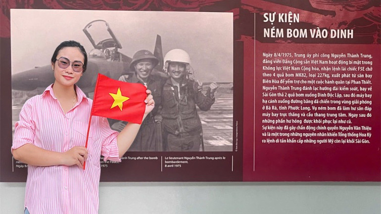 Chị Thùy Dương là vợ của Thiếu tá Cao Anh Lê Phương, Chỉ huy trưởng Nhà giàn DK1/18.