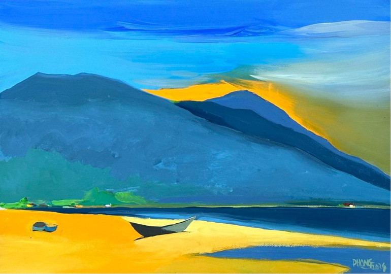 Tranh phụ bản của họa sĩ Đào Hải Phong trong tập thơ "Nhặt dọc đường". Tranh phụ bản của họa sĩ Đào Hải Phong trong tập thơ "Nhặt dọc đường".