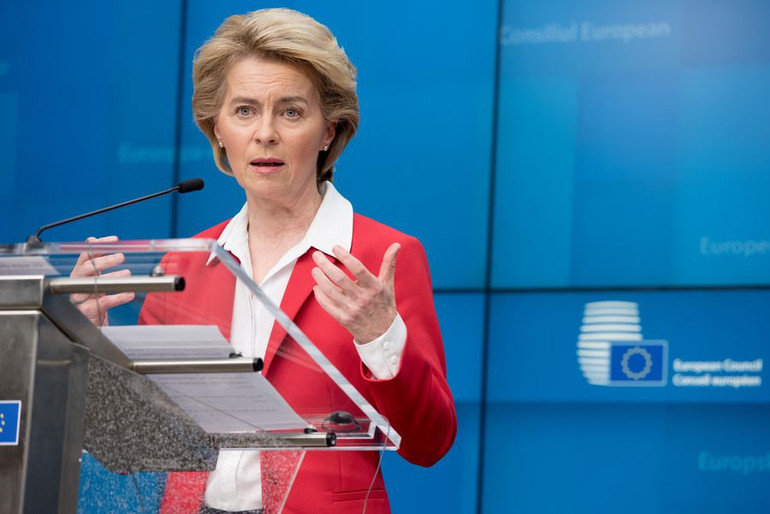 Chủ tịch Ủy ban châu Âu Ursula von der Leyen (Ảnh: Tân Hoa xã)