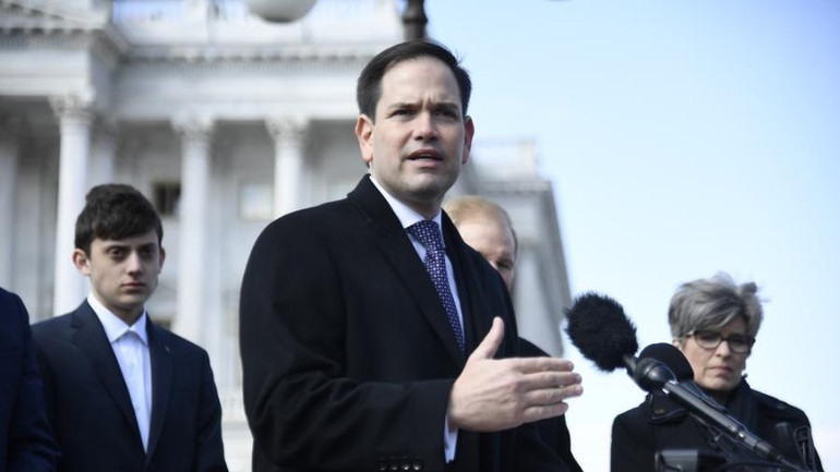 Ngoại trưởng Mỹ Marco Rubio tại một sự kiện ở Washington D.C năm 2018 (Ảnh: Tân Hoa xã)
