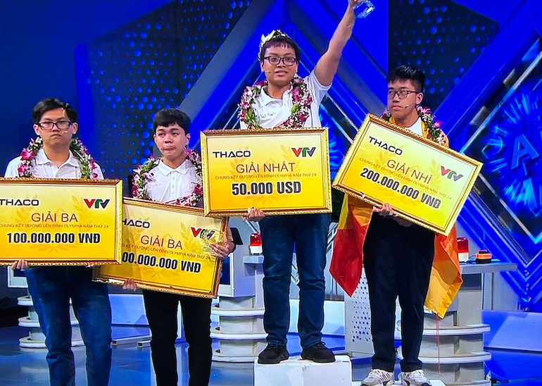 Chủ nhân các ngôi vị của Đường lên đỉnh Olympia năm 2024. Chủ nhân các ngôi vị của Đường lên đỉnh Olympia năm 2024.