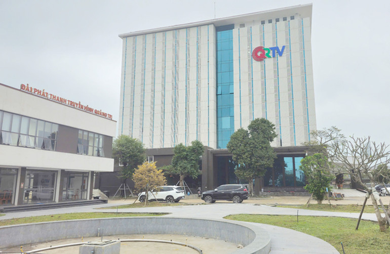 Trụ sở Đài Phát thanh-Truyền hình Quảng Trị vừa đưa vào sử dụng sau thời gian xây dựng.
