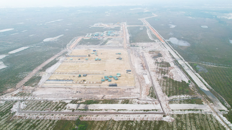 Cảng hàng không Quảng Trị được xây dựng tại huyện Gio Linh đang dần được hình thành.