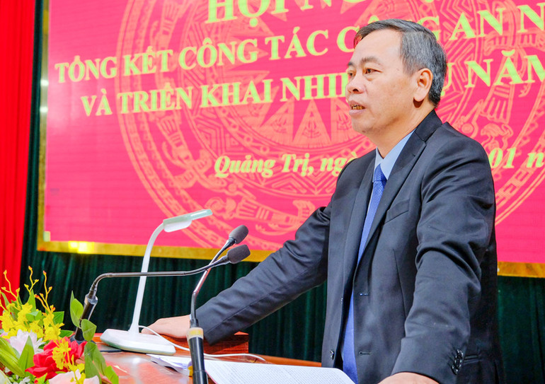 Phó Bí thư Thường trực Tỉnh ủy, Chủ tịch Hội đồng nhân dân tỉnh Nguyễn Đăng Quang phát biểu chỉ đạo tại hội nghị.