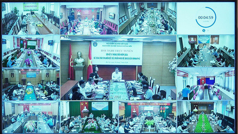 Hội nghị được triển khai kết hợp trực tuyến và trực tiếp.