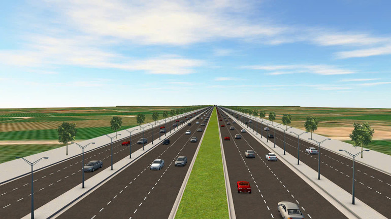 Dự án dự kiến có quy mô 12 làn xe với tổng mức đầu tư khoảng 6.990 tỷ đồng. Dự án dự kiến có quy mô 12 làn xe với tổng mức đầu tư khoảng 6.990 tỷ đồng.