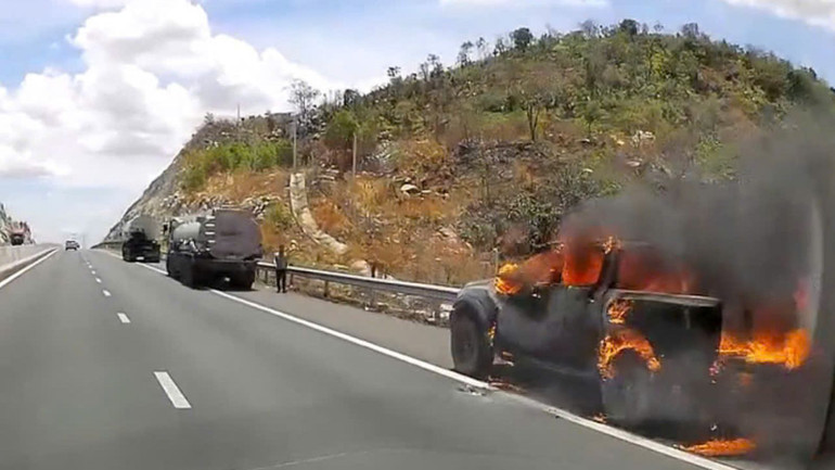 Hiện trường vụ cháy.