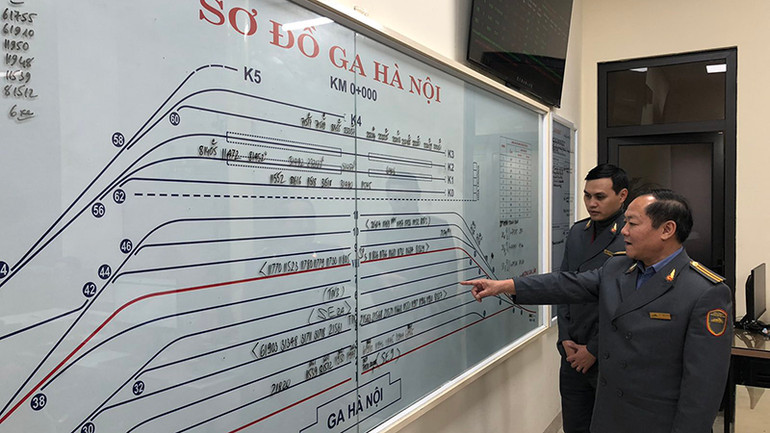 Phương án bố trí đường đón, tiễn tàu bảo đảm an toàn và tạo thuận tiện cho hành khách.