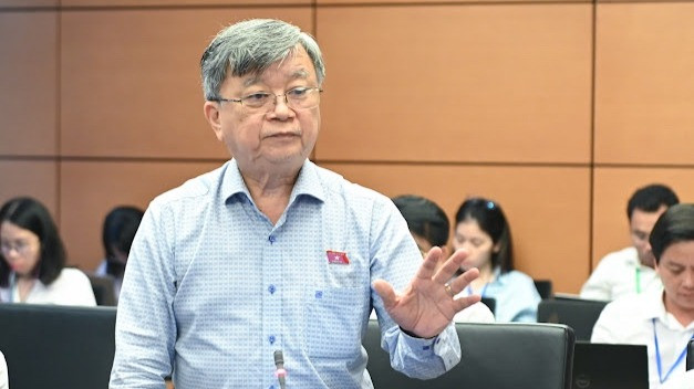 Đại biểu Trương Trọng Nghĩa (Đoàn Thành phố Hồ Chí Minh). (Ảnh: BÙI GIANG)