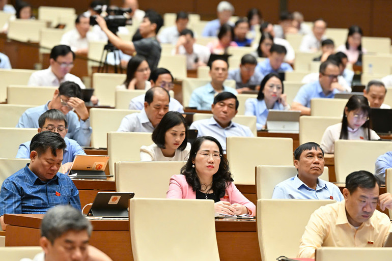 Quốc hội làm việc tại hội trường nghe Tờ trình Dự án Luật sửa đổi, bổ sung một số điều của Bộ luật Tố tụng dân sự, Luật Tố tụng hành chính, Luật Tư pháp người chưa thành niên, Luật Phá sản và Luật Hòa giải, đối thoại tại tòa án. (Ảnh: THỦY NGUYÊN) Quốc hội làm việc tại hội trường nghe Tờ trình Dự án Luật sửa đổi, bổ sung một số điều của Bộ luật Tố tụng dân sự, Luật Tố tụng hành chính, Luật Tư pháp người chưa thành niên, Luật Phá sản và Luật Hòa giải, đối thoại tại tòa án. (Ảnh: THỦY NGUYÊN)