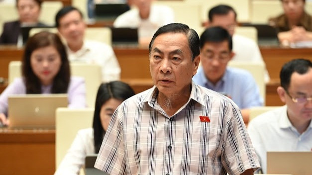 Đại biểu Phạm Văn Hòa (Đoàn Đồng Tháp). (Ảnh: BÙI GIANG)