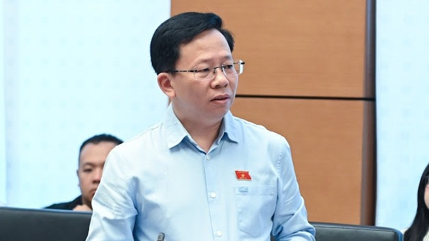 Đại biểu Lê Minh Nam (Đoàn Hậu Giang). (Ảnh: BÙI GIANG)