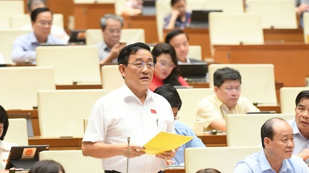 Đại biểu Trần Quốc Tuấn (Đoàn Trà Vinh). (Ảnh: DUY LINH)