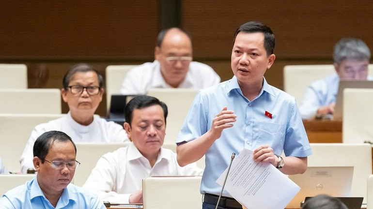 Đại biểu Trịnh Xuân An (đoàn Đồng Nai). (Ảnh: BÙI GIANG)