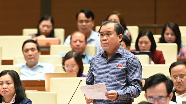 Đại biểu Nguyễn Tâm Hùng (Đoàn Bà Rịa-Vũng Tàu). (Ảnh: BÙI GIANG)